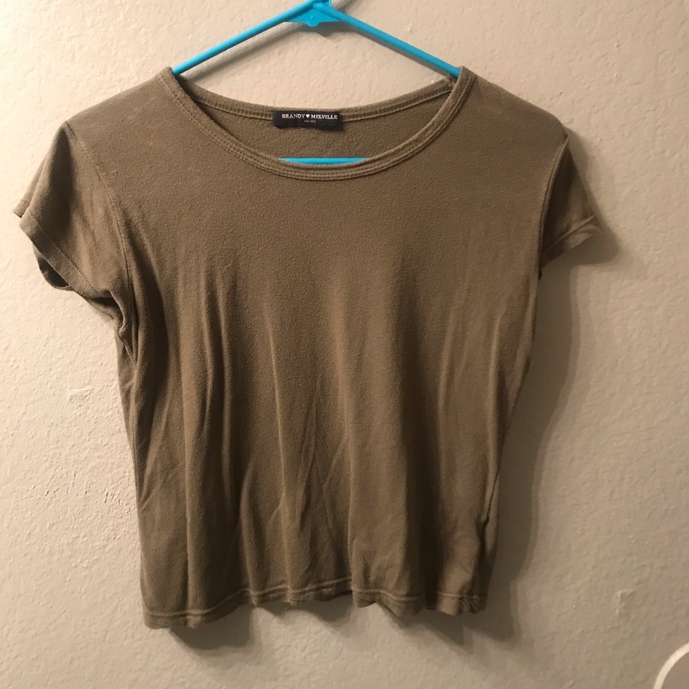 Brandy Melville green shirt
